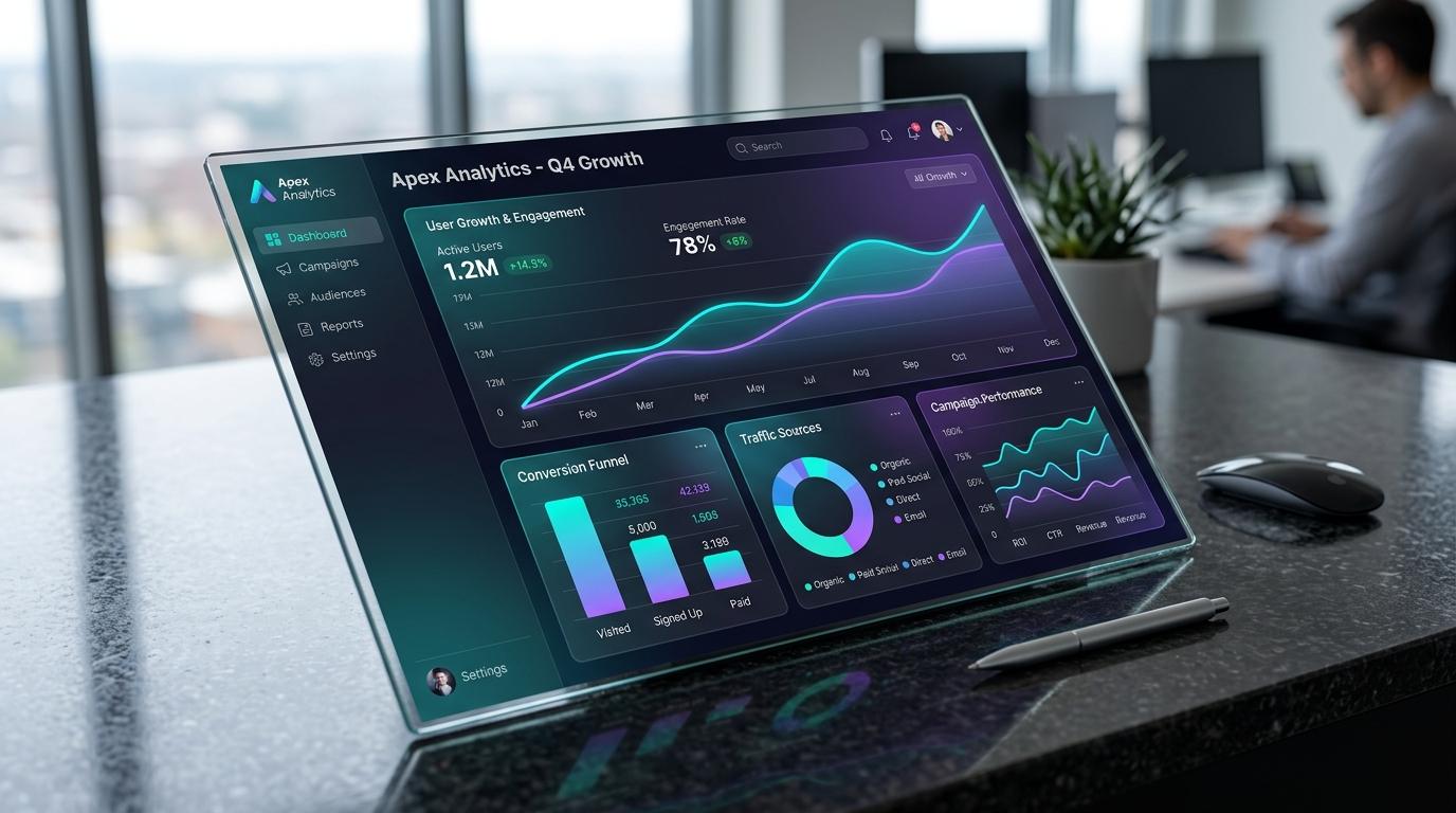 Apex Analytics SaaS Application UI Redesign